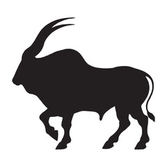 Ankole Watusi Silhouette Vector - Timeless and Iconic African Livestock Artwork for Cultural Designs - Ankole Watusi Vector - Ankole Watusi Icon - Ankole Watusi Illustration

