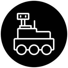 Mars Rover Icon Style