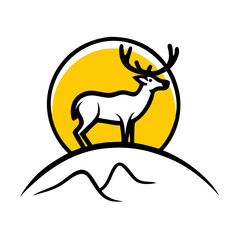 Obraz premium deer logo