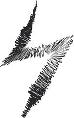 Thunderbolt Doodle Icon