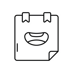Prank Note Vector icon