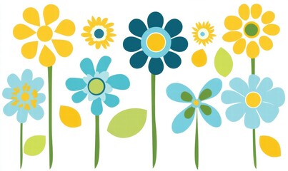 Obraz premium spring flowers background