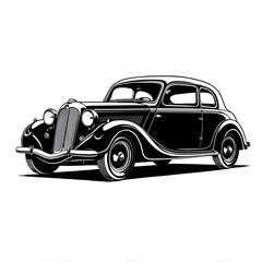 Fototapeta premium retro car vector illustration