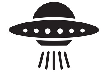Flying Saucer Illustration for Sci-Fi and Extraterrestrial Concept Design