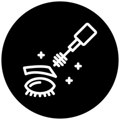 Eyelash Mascara Icon Style