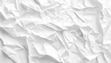 Fototapeta premium crumpled white paper