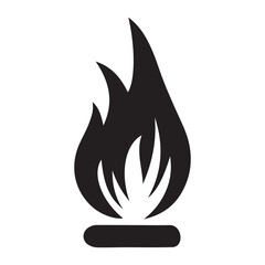 Flame Icon Illustration Vector Graphic for Fire Related Concepts