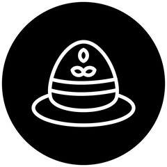 Farming Hat Icon Style