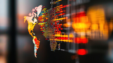 World map data visualization