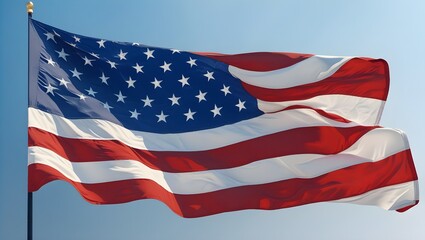 Obraz premium American Wave Flag.