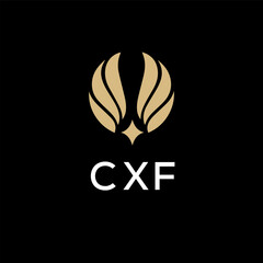 CXF creative minimalist letter logo.