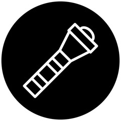 Police Flashlight Icon Style