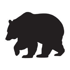 Bear Silhouette Vector - Unique and High-Detail Wildlife Graphic for Adventure Brands - Bear Vector - Bear Icon - Bear Illustration

