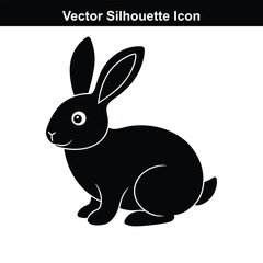 Cartoon Easter bunny with eggs and carrots in a cute spring setting.