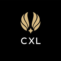 CXL creative minimalist letter logo.