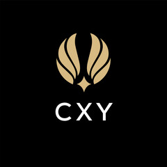 Fototapeta premium CXY creative minimalist letter logo.