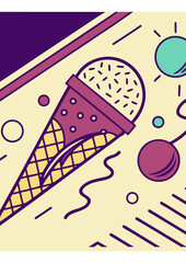 80s Retro Explosion: Bold Colors and Geometry