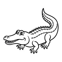 Fototapeta premium crocodile vector illustration 