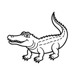 crocodile vector illustration 