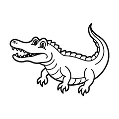 Obraz premium crocodile vector illustration 