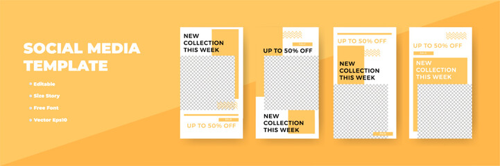 Social Media Template for New Collection This Week