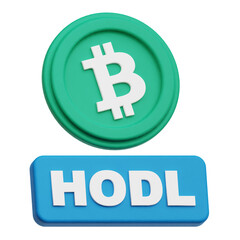 bitcoin cash crypto 3d icon isolated on the transparent background