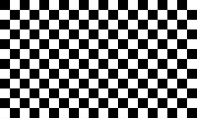 Fototapeta premium Abstract Square Pattern Background Vector. Chess board, seamless pattern. Vector illustration. black white