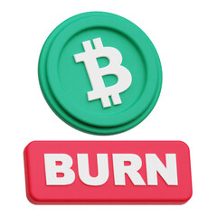 bitcoin cash crypto 3d icon isolated on the transparent background