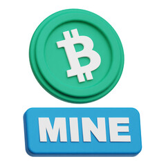 bitcoin cash crypto 3d icon isolated on the transparent background