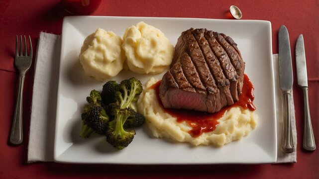 pork chop with mashed potatoes