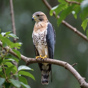 red tailed hawk perched
