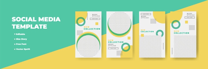 Stylish Social Media Template for New Collection