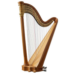 Harp on a transparent background
