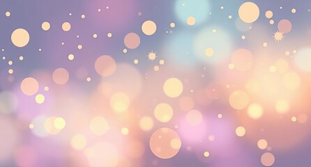 Obraz premium Pink and gold bokeh lights blur into a glowing abstract vector design