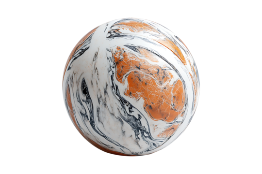 Sphere sports ball basketball Isolated on White and Transparent Background PNG Image.