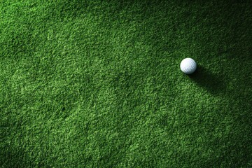 Golf ball on vibrant green grass (1)