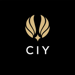 CIY creative minimalist letter logo.