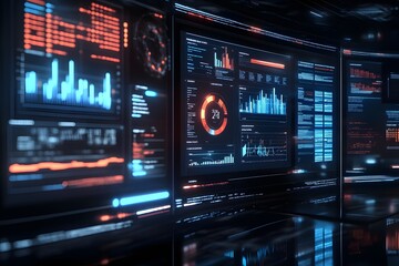 Obraz premium Futuristic Digital Marketing Background,Modern Digital Marketing Concept. Digital Marketing Trends Social Media, SEO, and Business Growth Background. Content Marketing Strategy.