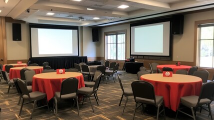 Conference Room Setup for a Meeting or Presentation