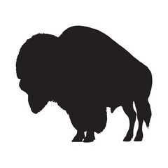 Bison Silhouette Vector - Elegant Western-Themed Bison Symbol for Digital Downloads - Bison Vector - Bison Icon - Bison Illustration

