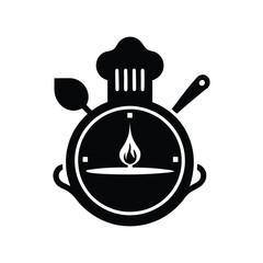 Set of kitchen utensils and tools icons in vector style for cooking and food preparation.