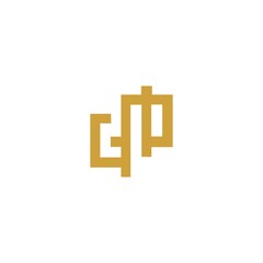 Obraz premium GP premium vector logo template design