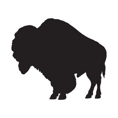 Bison Silhouette Vector - Professional Animal Logo Element for Creative Branding - Bison Vector - Bison Icon - Bison Illustration

