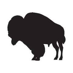 Bison Silhouette Vector - High-Quality Buffalo Graphic for Ranch and Farm Branding - Bison Vector - Bison Icon - Bison Illustration

