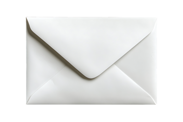 Envelope Back Isolated on White and Transparent Background PNG Image.