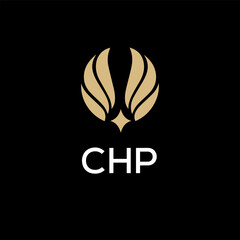 CHP creative minimalist letter logo.