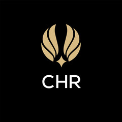 CHR creative minimalist letter logo.