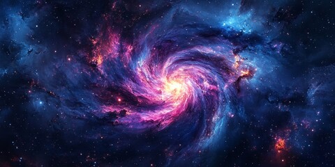 Stunning Spiral Galaxy in Deep Space