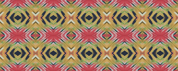 Graphic Ikat Carpet. Navy blue, Scarlet and White