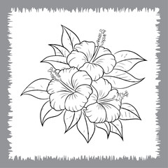 Fototapeta premium Exotic Floral Tattoo Design